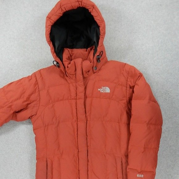 north face red winter coat